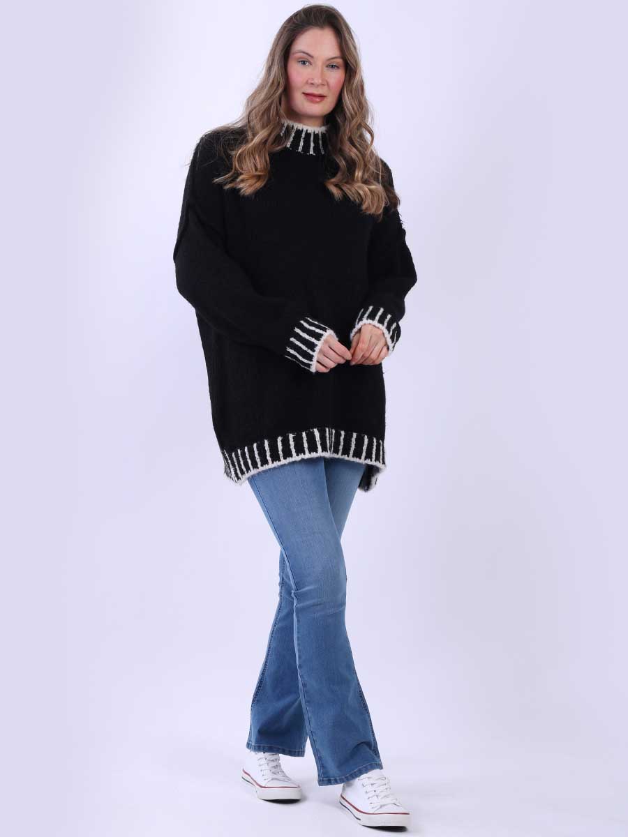 Knit Woolen Jumper Black