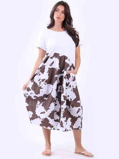Plus Size Cotton Dress White