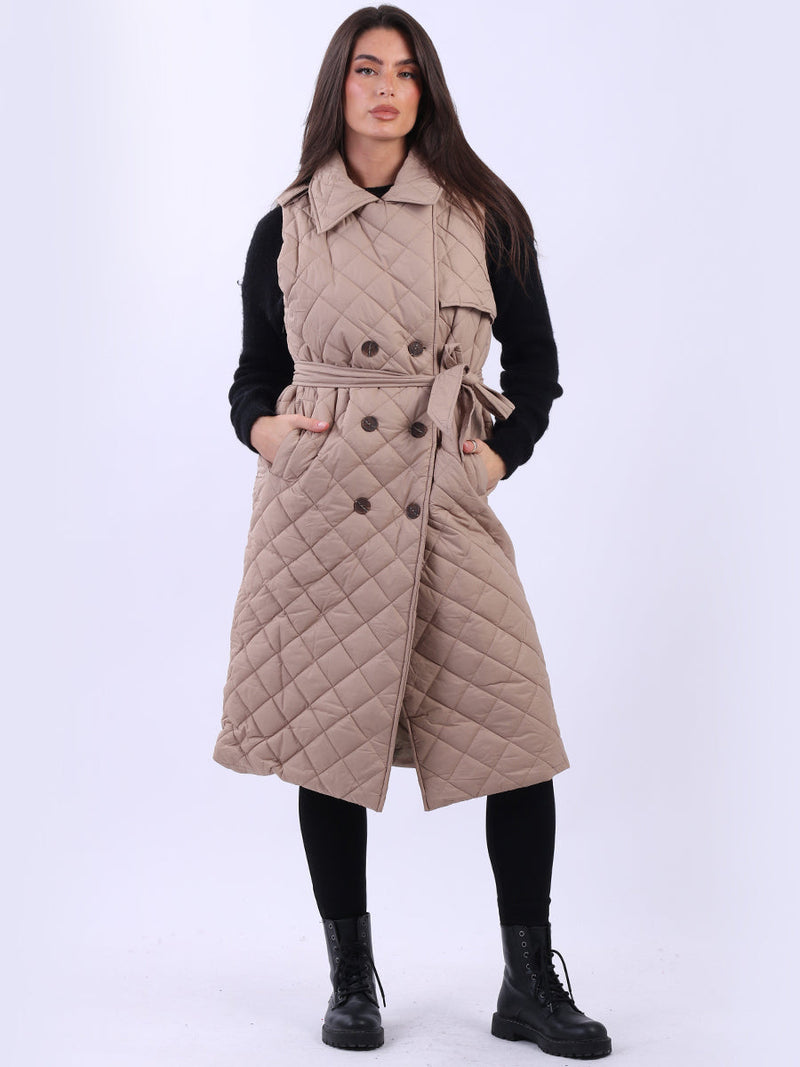 Oversized Puffer Gilet Mocha