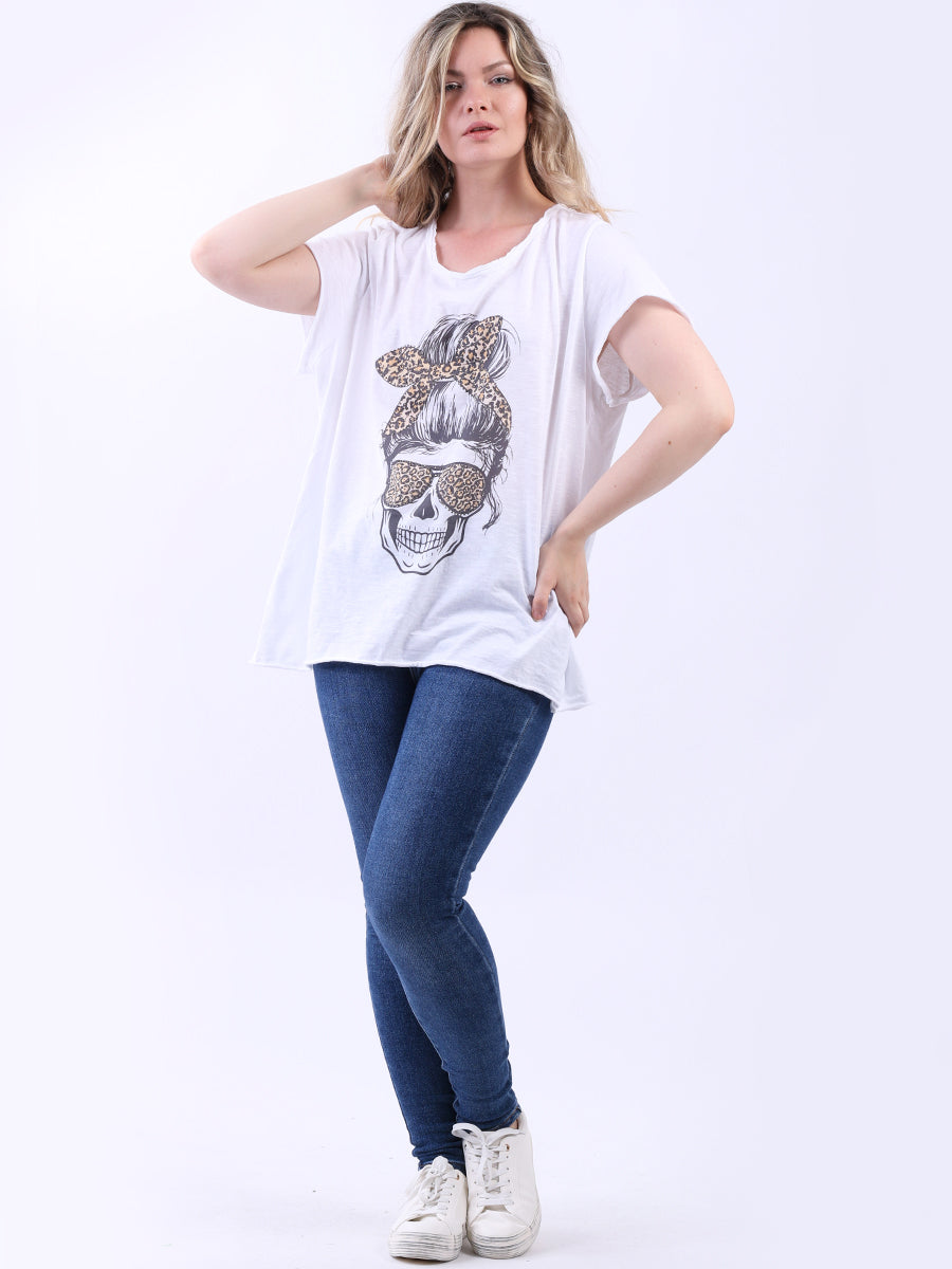 Women Cotton Tee White