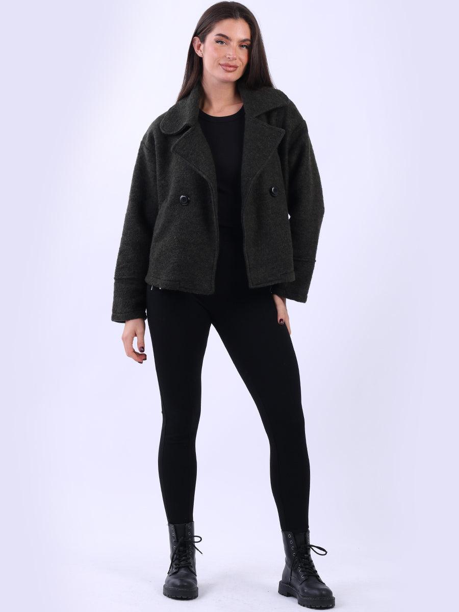 Italian Woolen Coat Khaki