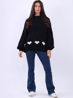 Knitted Woolen Jumper Black