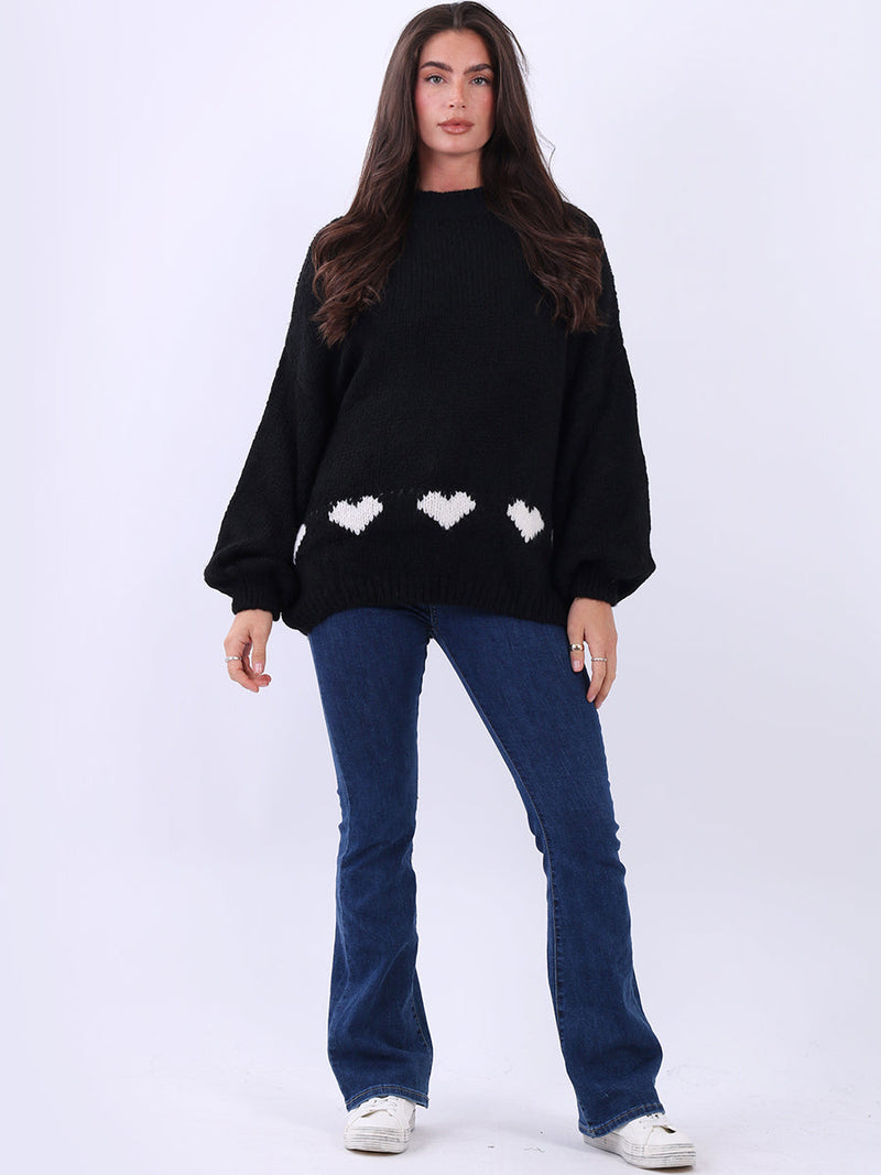 Knitted Woolen Jumper Black