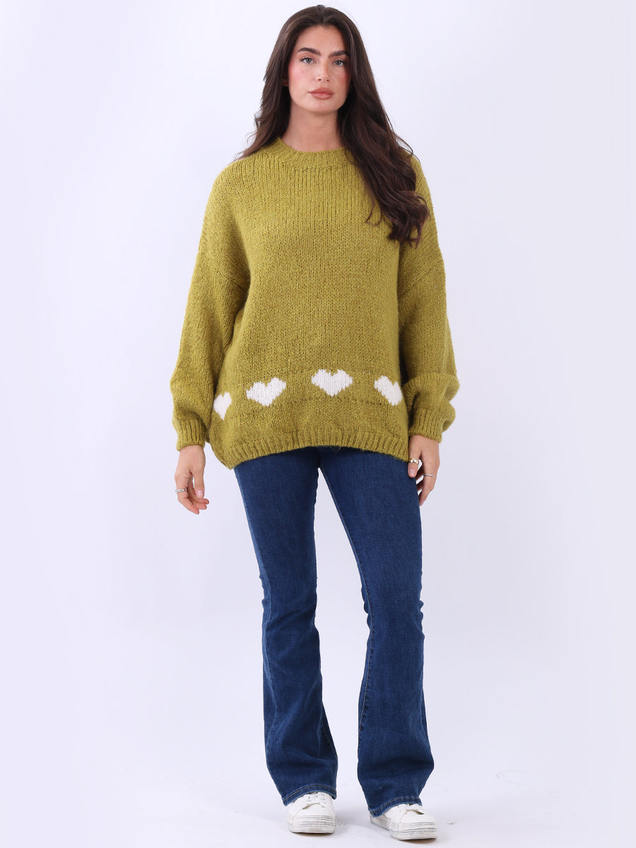 Knitted Woolen Jumper Olive