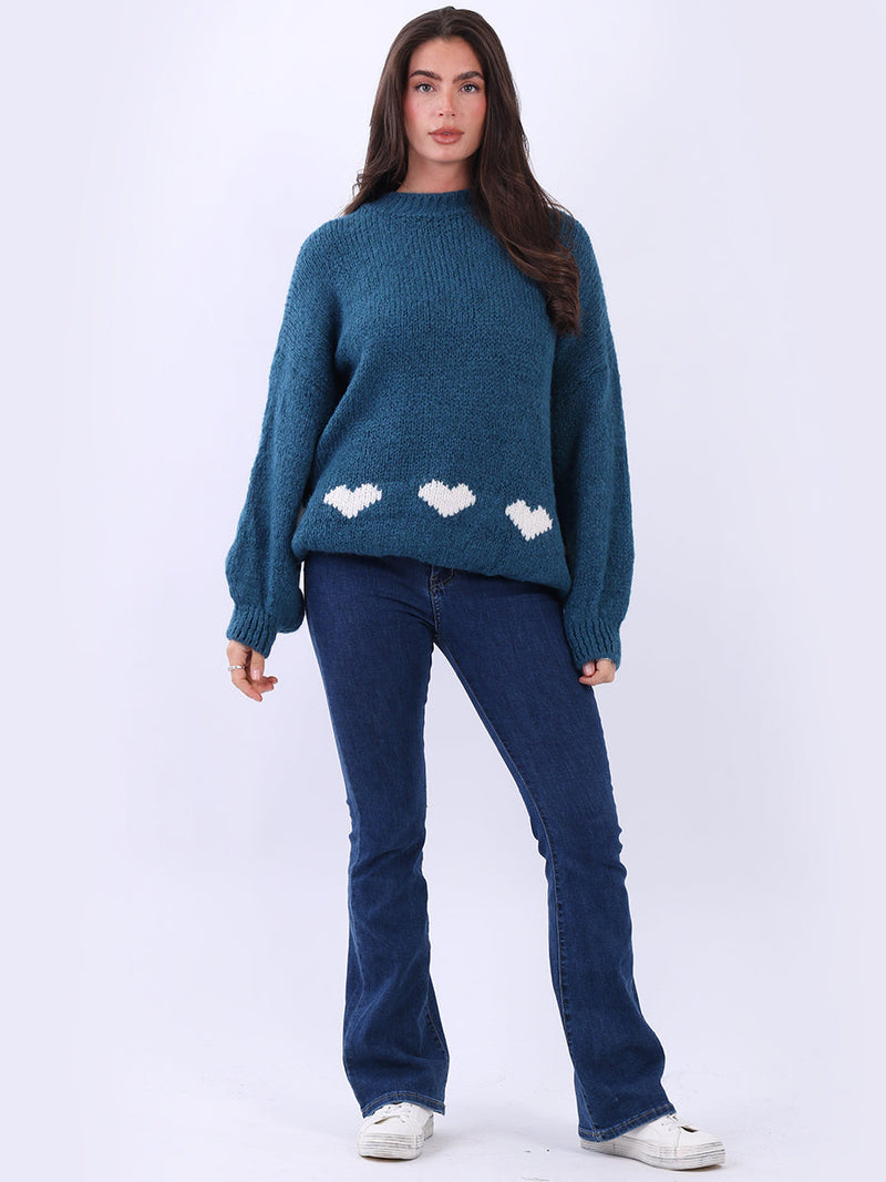 Knitted Woolen Jumper Teal