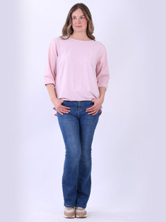Women Cotton T-Shirt Pink