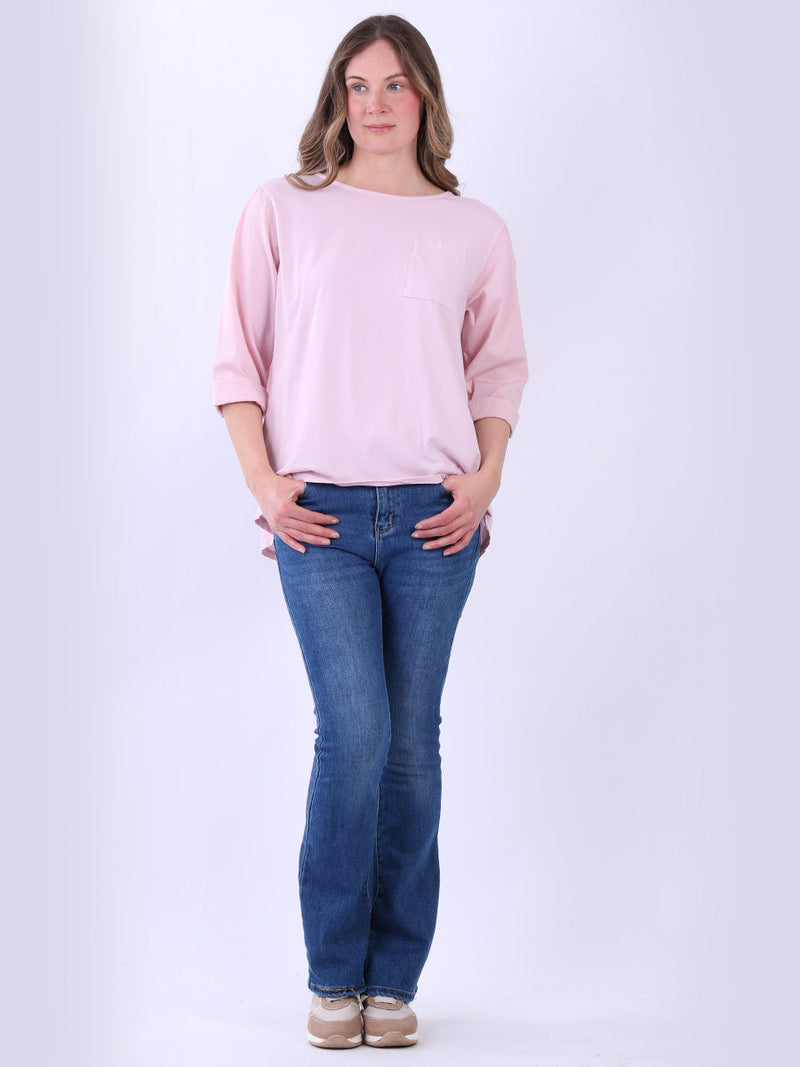 Women Cotton T-Shirt Pink