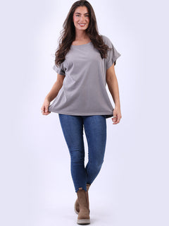 Vintage Wash Solid T Shirt Mocha