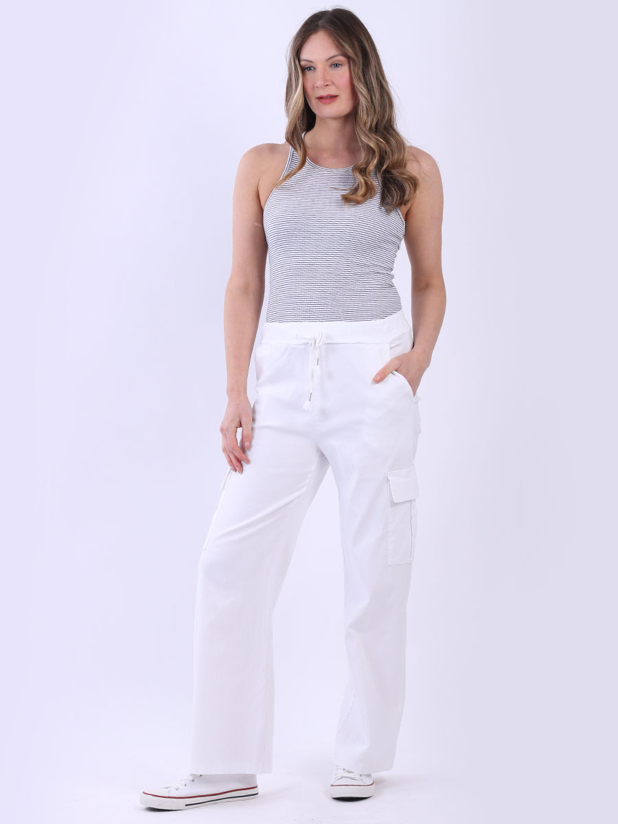 Wide Leg Magic Pant White