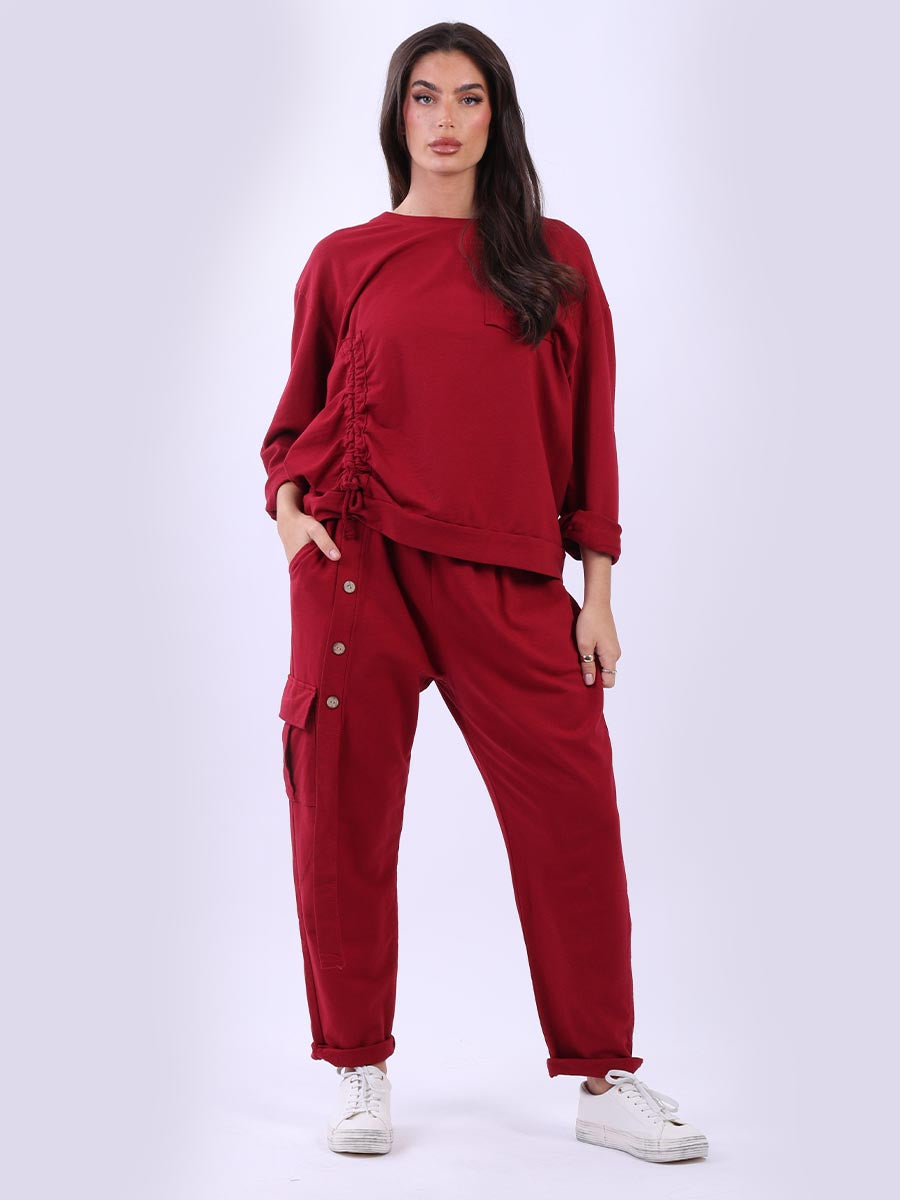 Cotton Sweat Top Wine