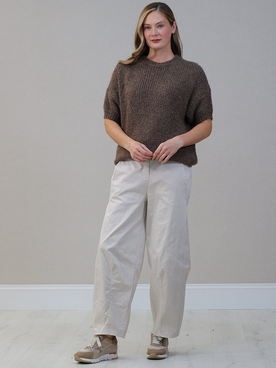 Wool Knitted Jumper Chocolate