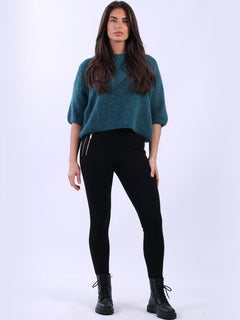 Baggy Knit Wooly Jumper Teal