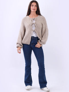 Wool Knitted Cardigan Mocha