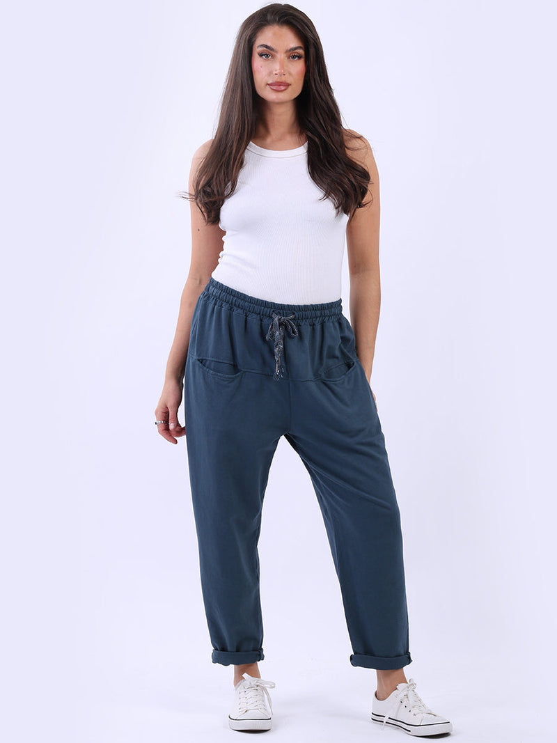 Women Cotton Pant Teal