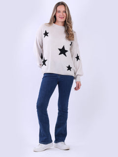 Knitted Crop Wooly Jumper Mocha