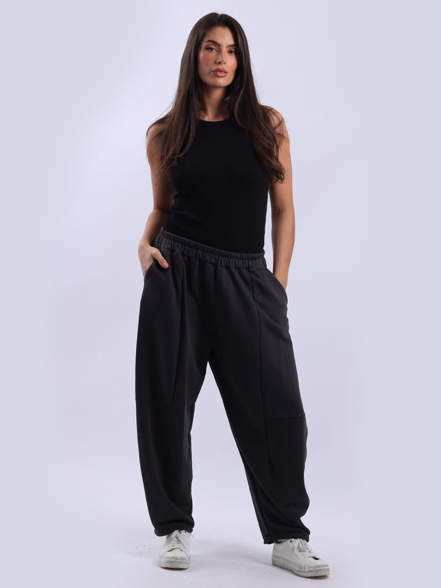 Solid Cotton Trouser Charcoal