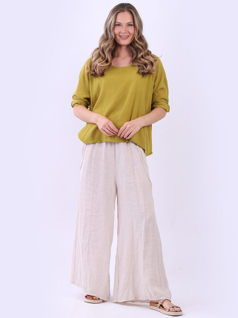 Cotton Crop Top Olive
