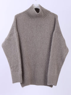 Knitted Crop Woolen Jumper Mocha