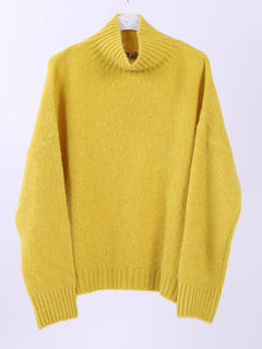Knitted Crop Woolen Jumper Mustard