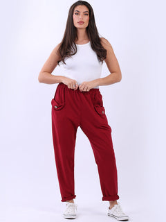 Plain Cotton Trouser Wine