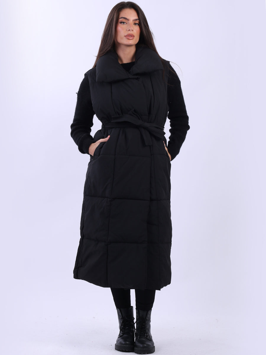 Oversized Puffer Gilet Black