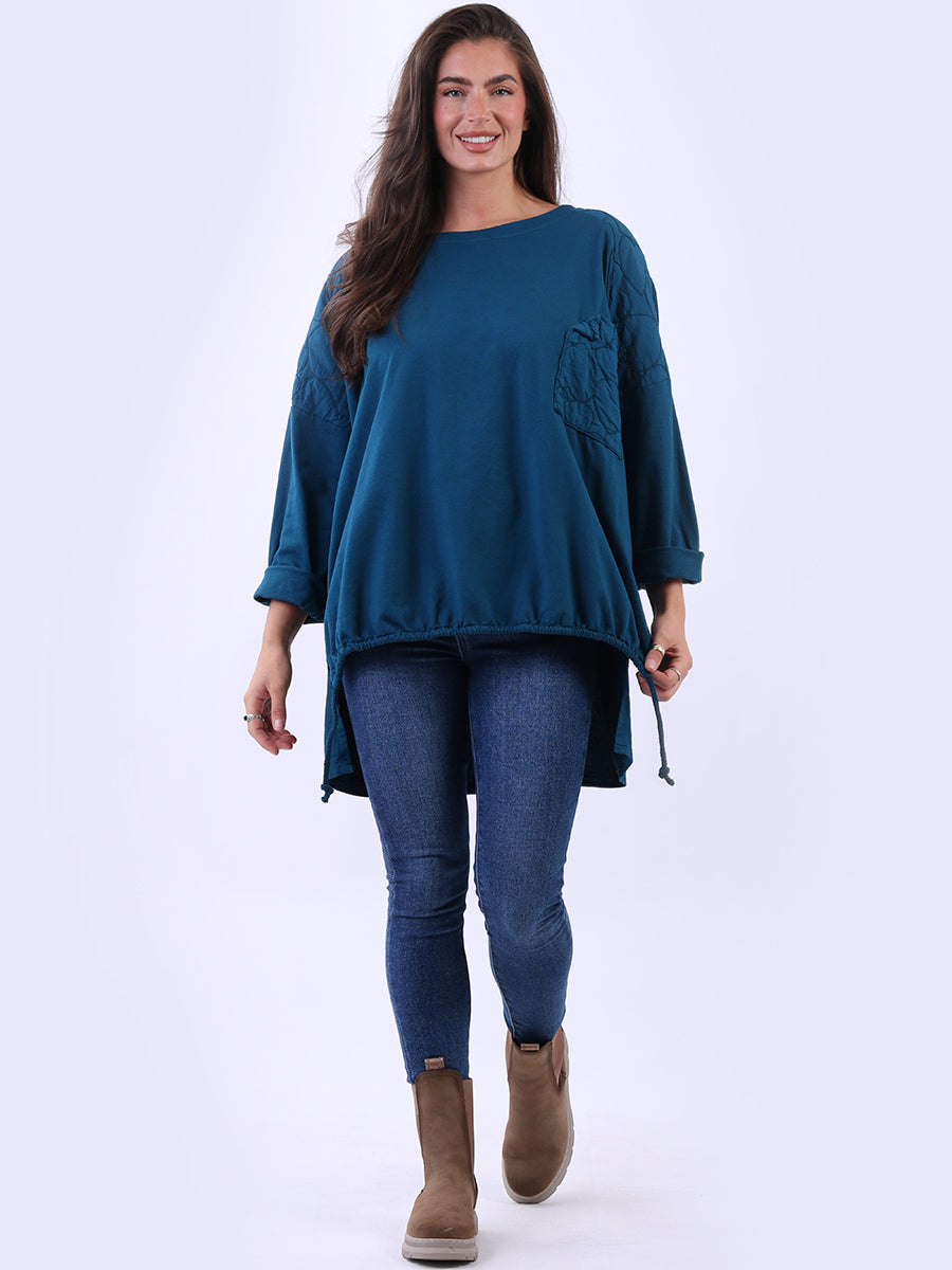 Plus Size Cotton Top Teal