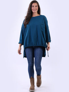 Plus Size Cotton Top Teal