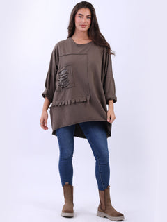 Batwing Cotton Top Mocha