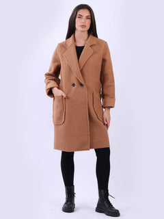 Oversized Wool Coat Camel