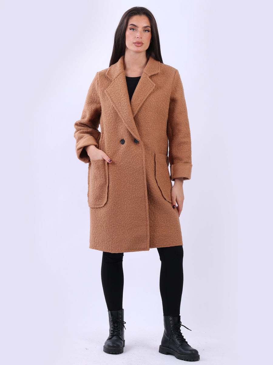 Oversized Wool Coat Camel