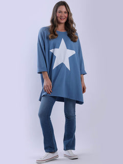 Women Plus Size Tee Denim