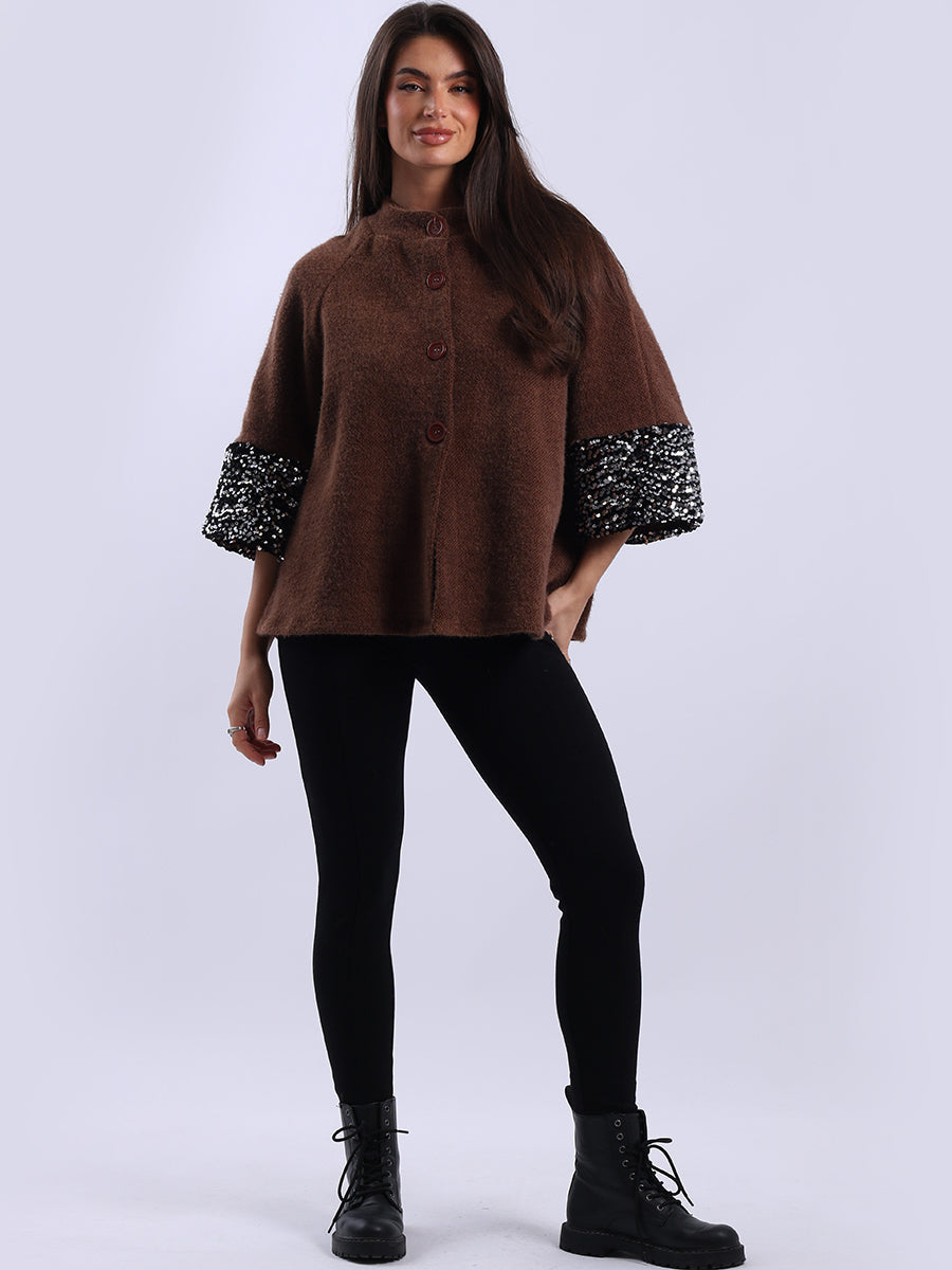 Button Down Jacket Chocolate