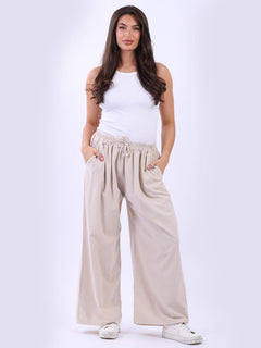 Cotton Corduroy Pant Beige