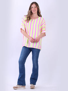 Cotton Stripy Top Yellow