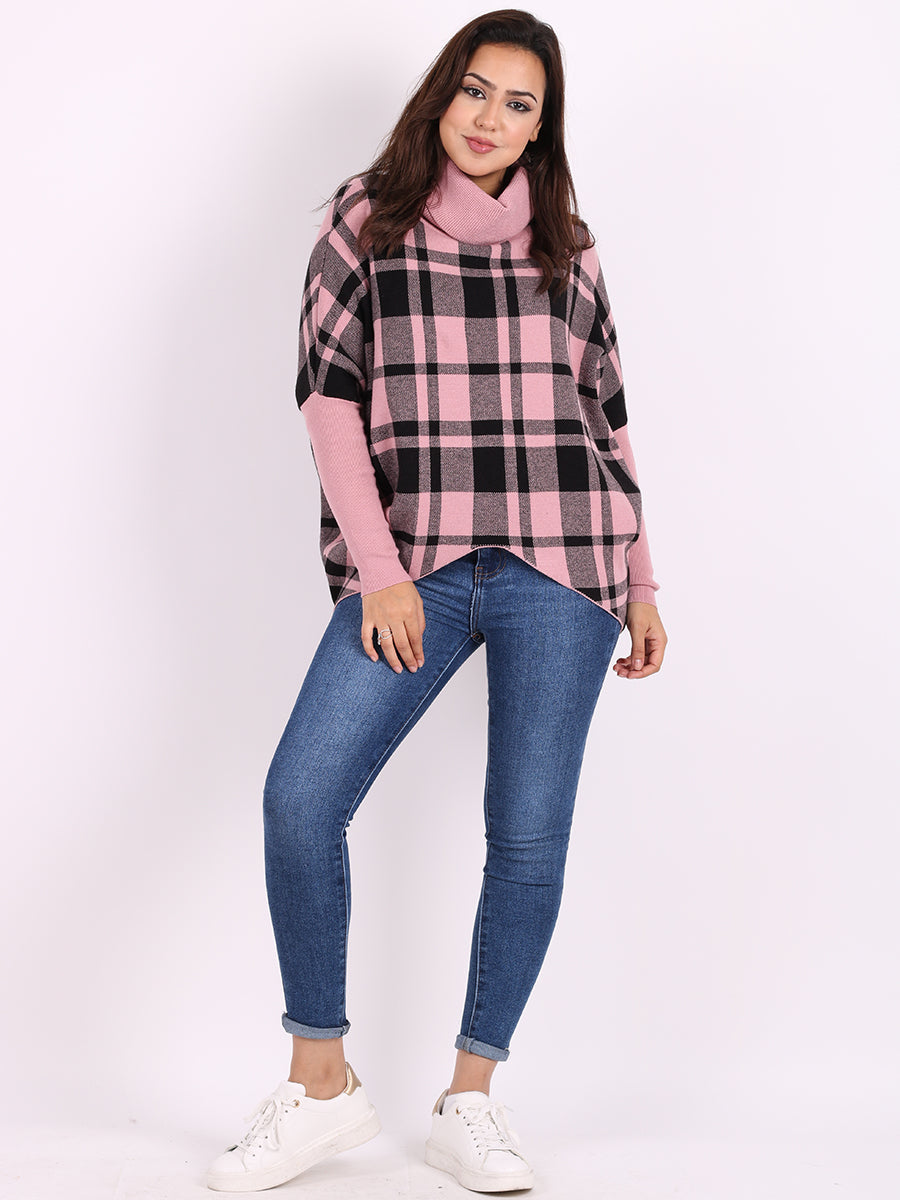 Ladies Knitted Jumper Pink