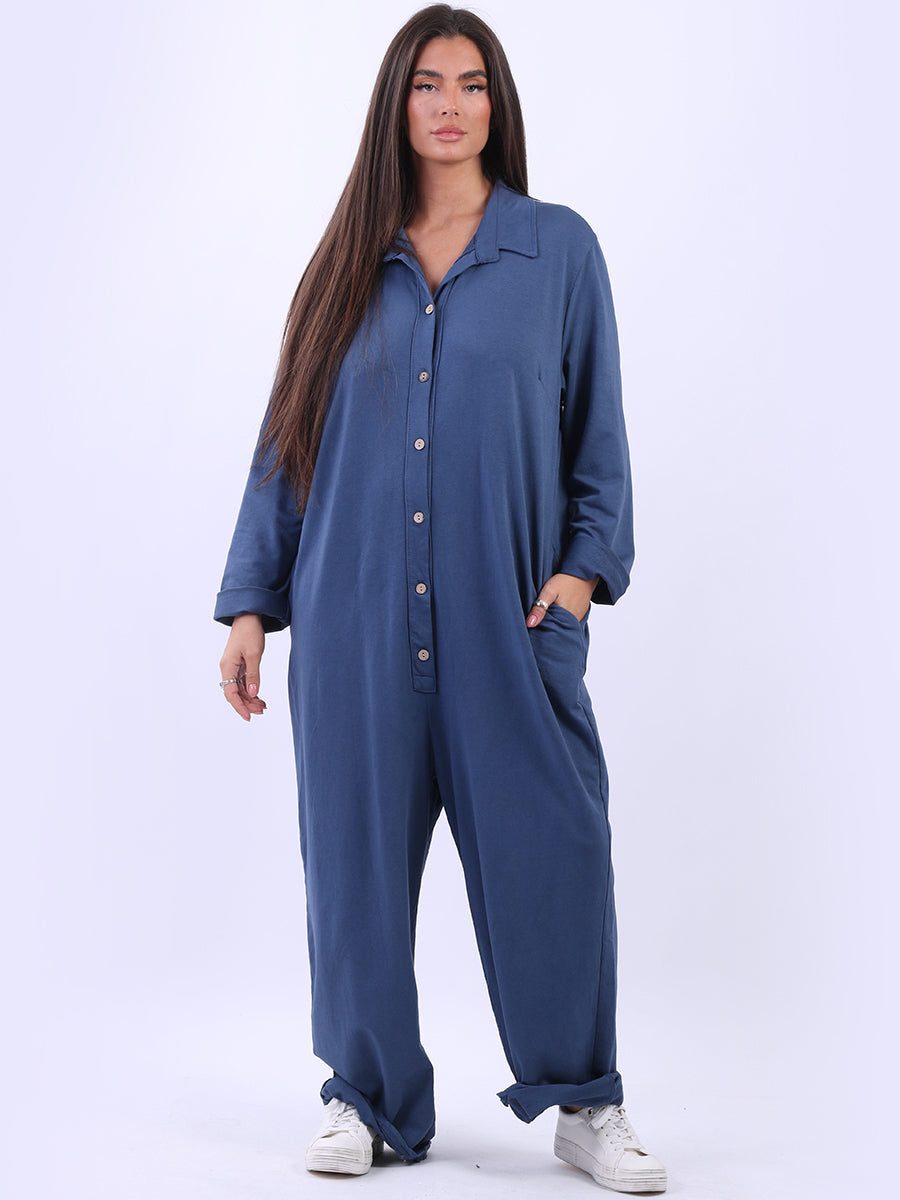 Women Cotton Jumpsuit Denim