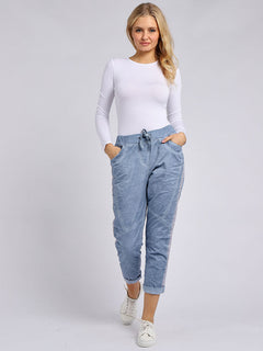 Denim Cotton Joggers Denim