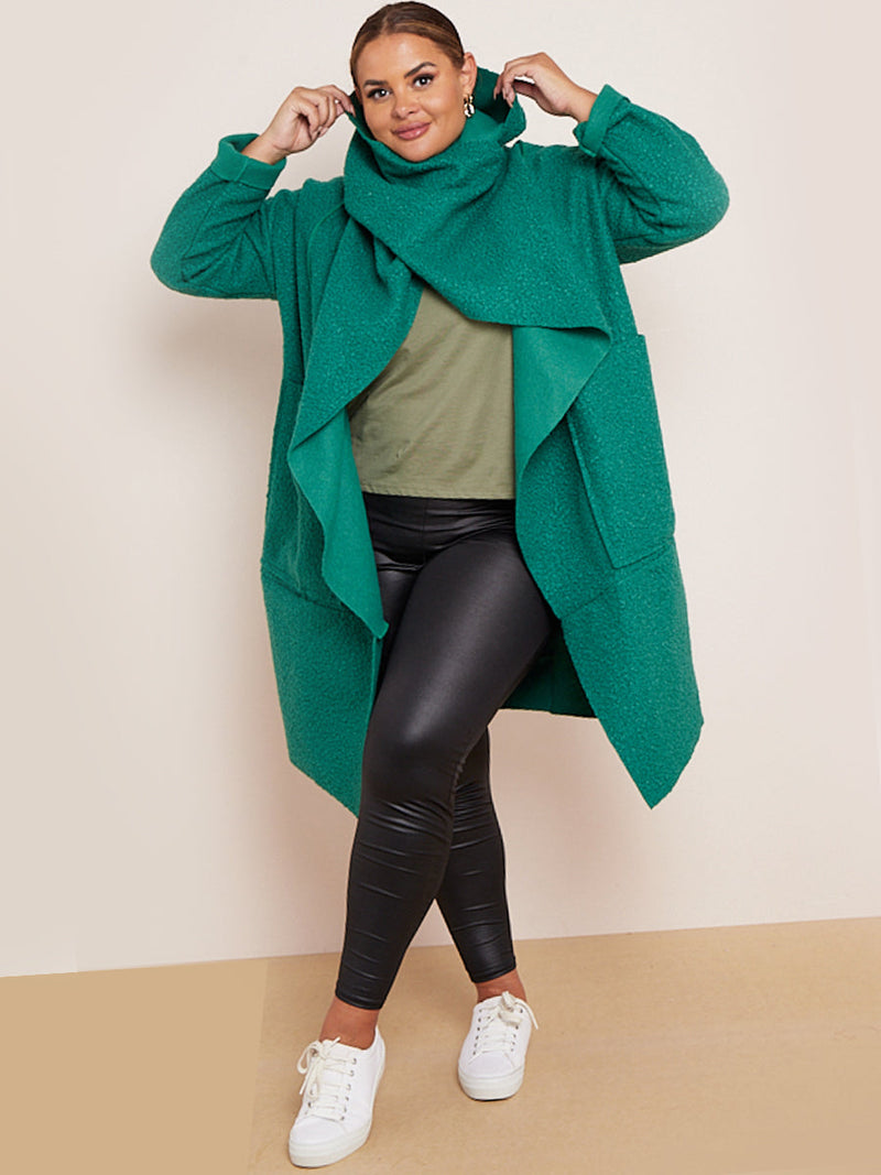 Woolen Oversized Coat Green