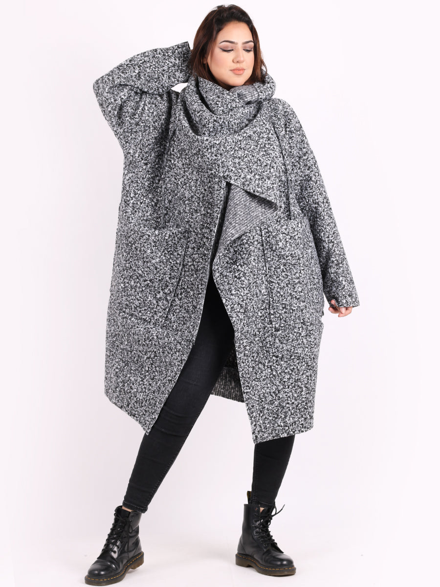 Woolen Oversized Coat Grey