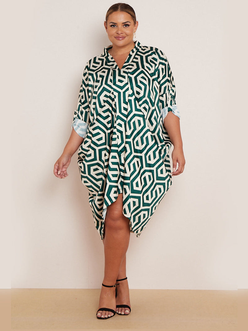 Women Drape Midi Dress Teal