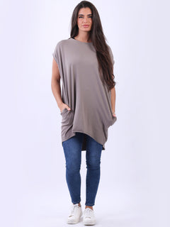 Women Solid Cotton Dress Mocha