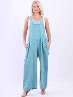 Wide Leg Pabo Jumpsuit Aqua