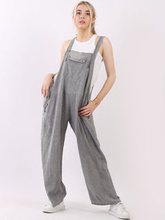 Wide Leg Pabo Jumpsuit Charcoal