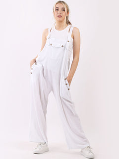 Wide Leg Pabo Jumpsuit White