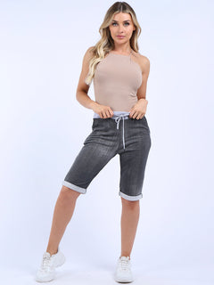 Ladies Cotton Shorts Black