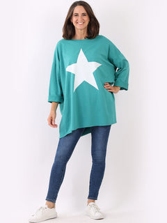 Women Plus Size Tee Teal