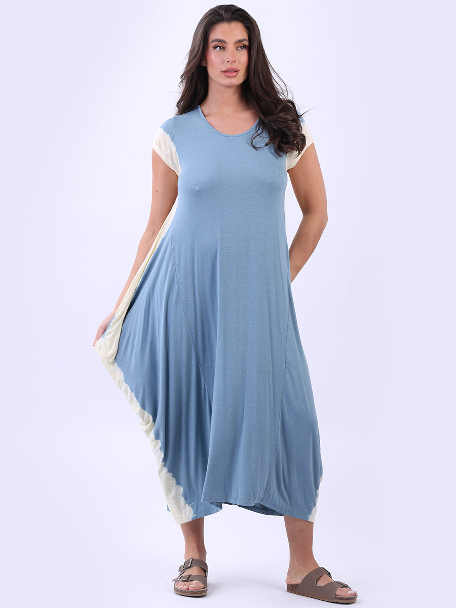 Tie And Dye Dress Denim