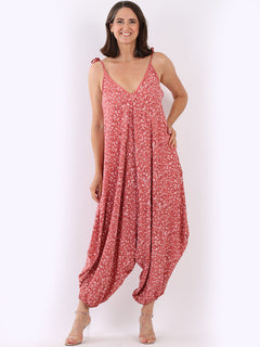 Floral Sleeveless Jumpsuit Sugar Poppy