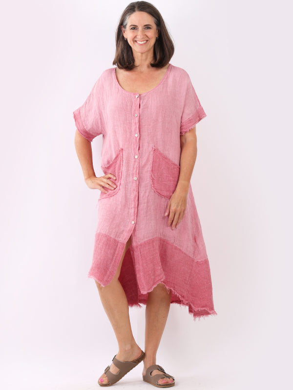 Vintage Wash Linen Dress Sugar Poppy