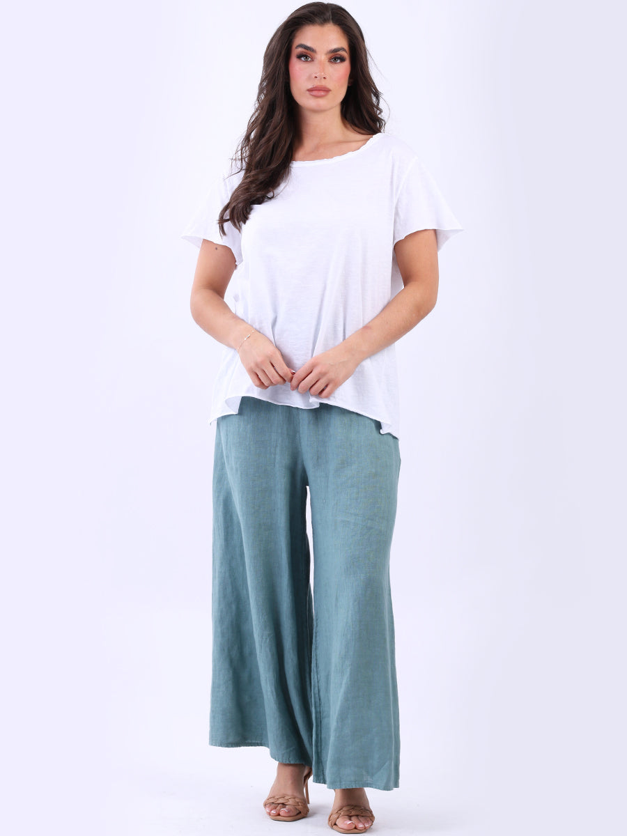 Plain Cotton Ladies T-Shirt White